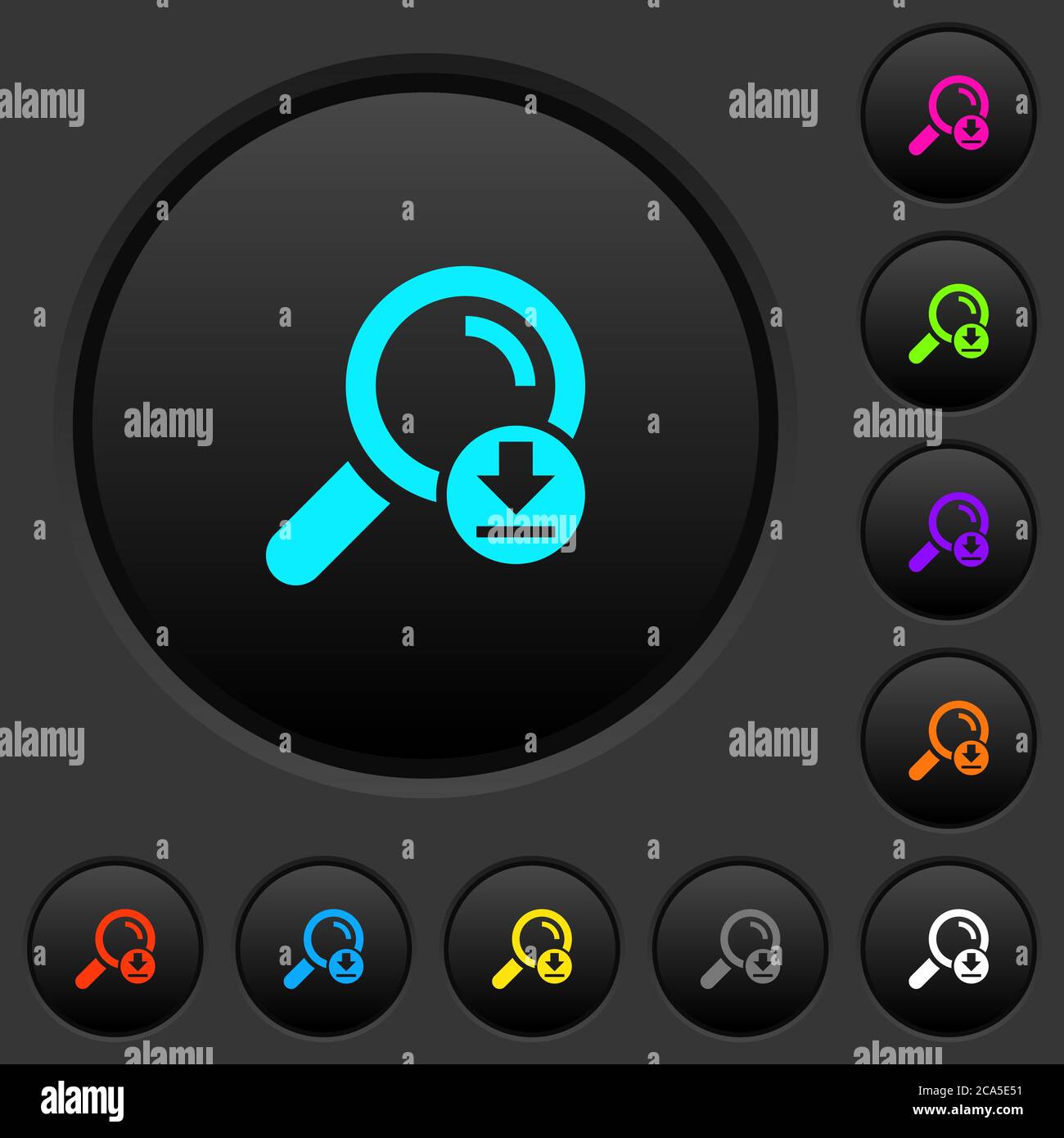 Download search results dark push buttons with vivid color icons on ...