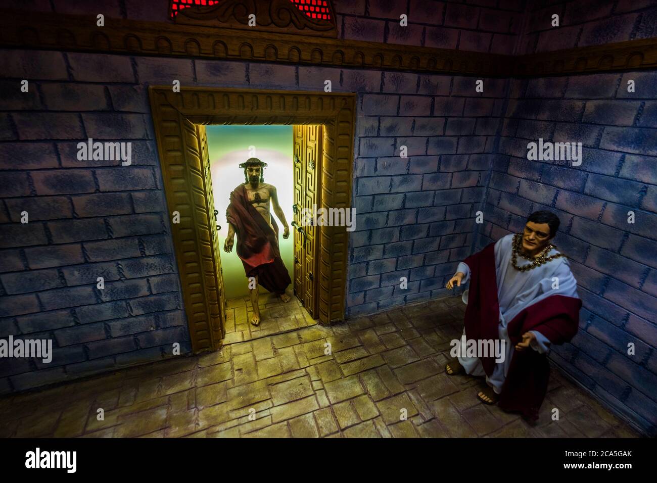 Jesus Humiliation Italy, Venetia, Padua, Saint Anthony Basilica, miniature models ...