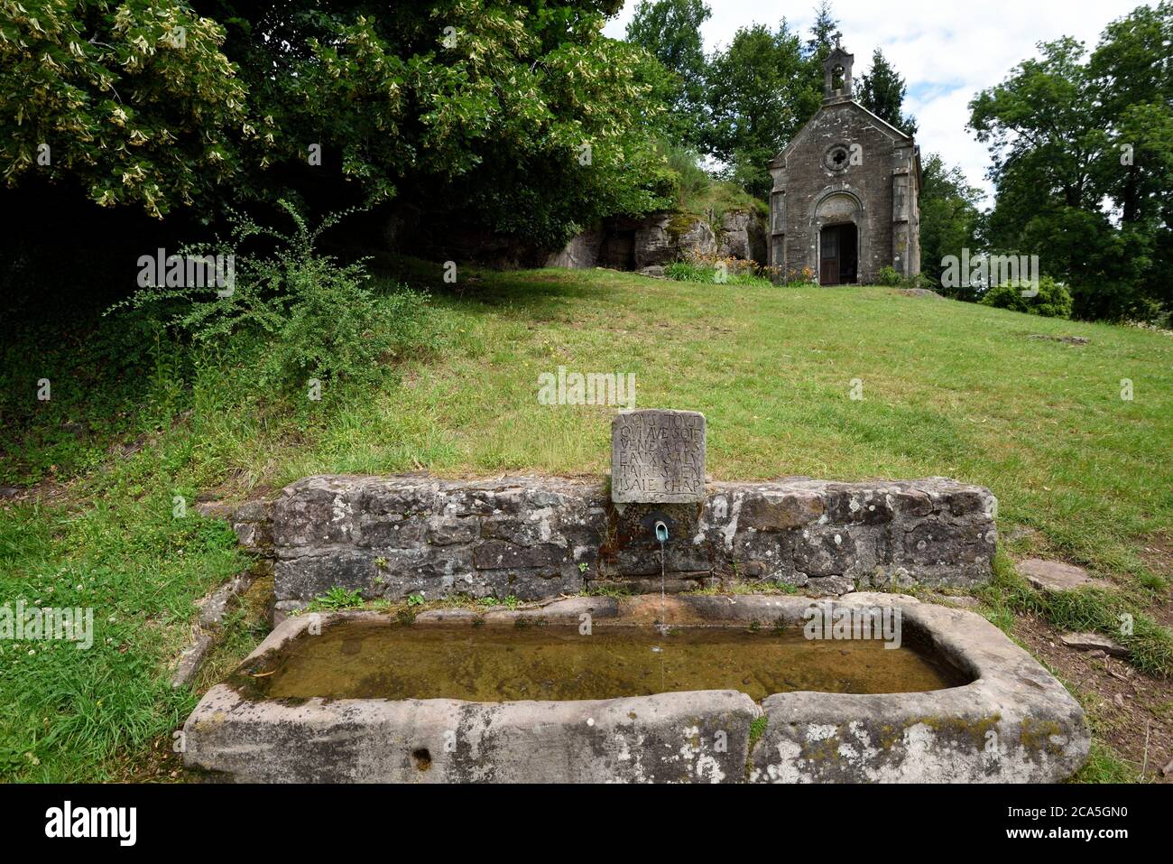 France, Haute Saone, Sainte Marie en Chanois, Saint Colomban chapel