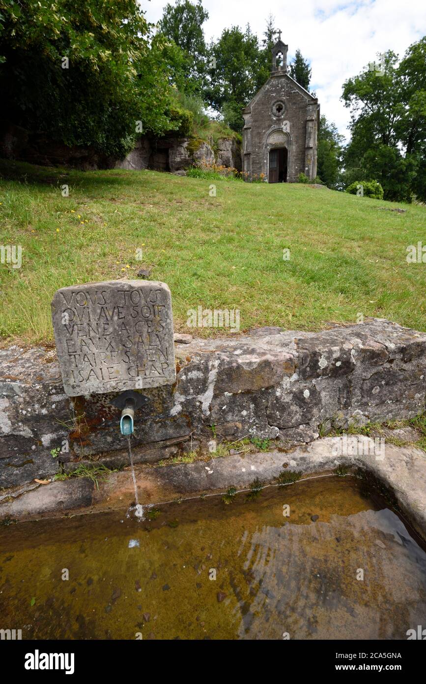 France, Haute Saone, Sainte Marie en Chanois, Saint Colomban chapel
