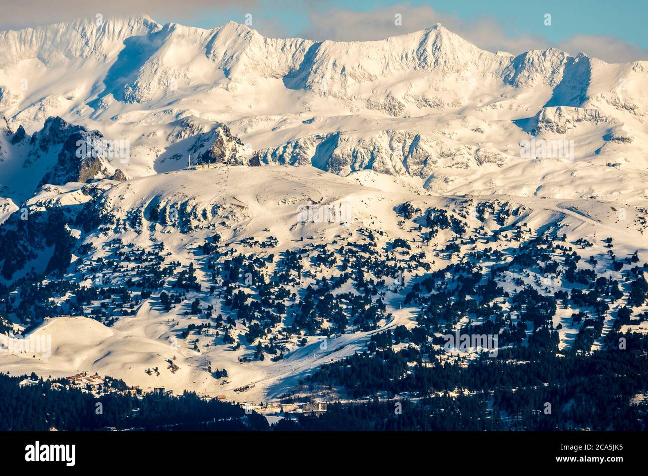 France, Isere, Vercors Regional Park, view of the Belledonne mountain