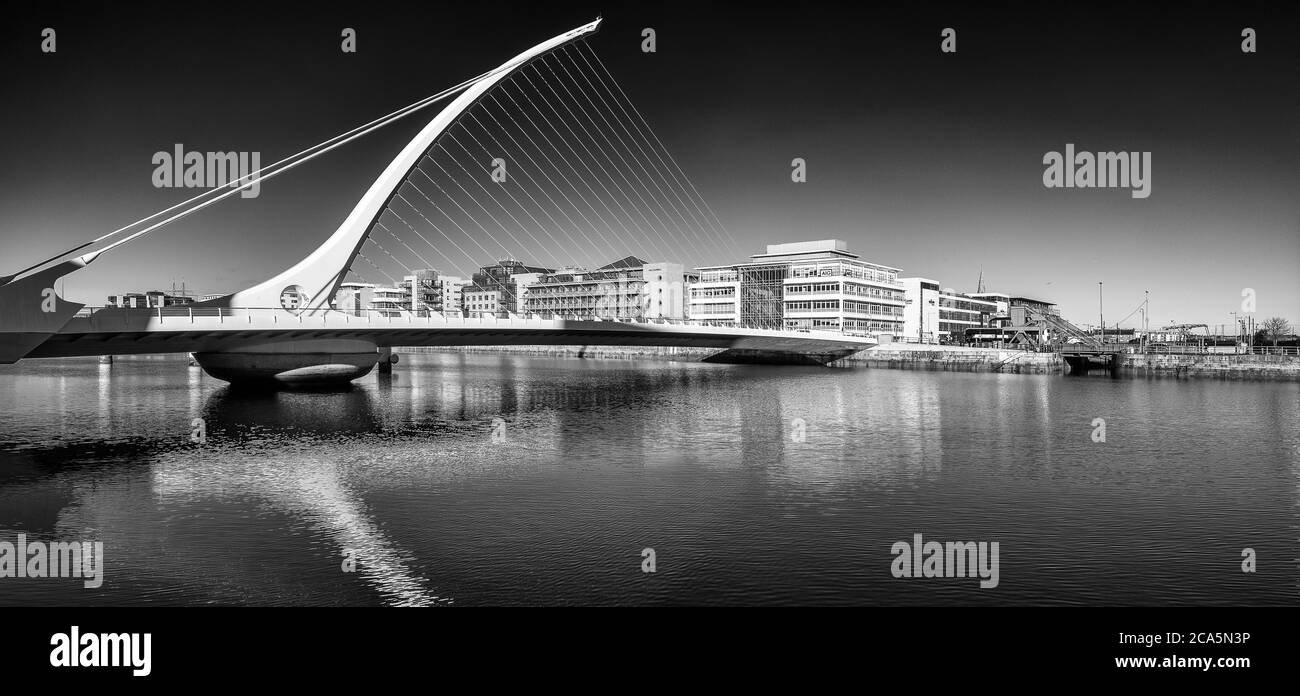 Samuel Beckett Bridge, Docklands, Dublin, Ireland Stock Photo