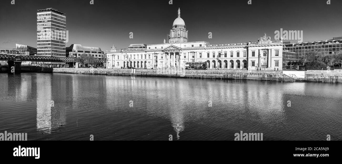 Customs House, Docklands, Dublin, Ireland Stock Photo