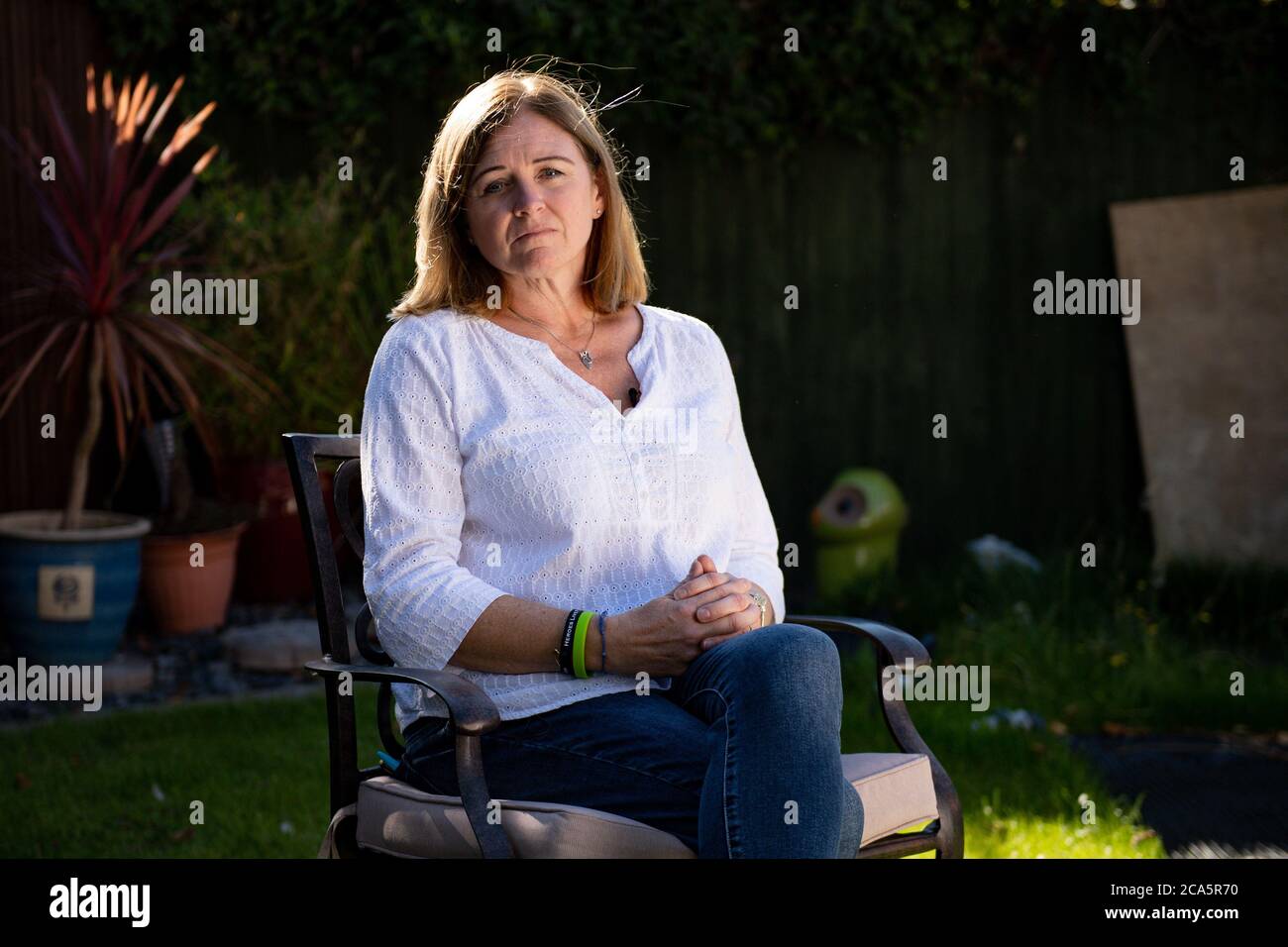 Deborah Adlam, the mother of Pc Andrew Harper, at her home in Oxfordshire. It was announced earlier today that the three teenagers jailed for killing the police officer will have their sentences reviewed after claims they are too lenient. Stock Photo