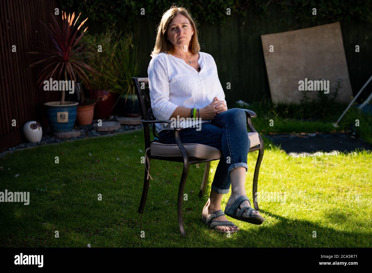 Deborah Adlam, the mother of Pc Andrew Harper, at her home in Oxfordshire. It was announced earlier today that the three teenagers jailed for killing the police officer will have their sentences reviewed after claims they are too lenient. Stock Photo