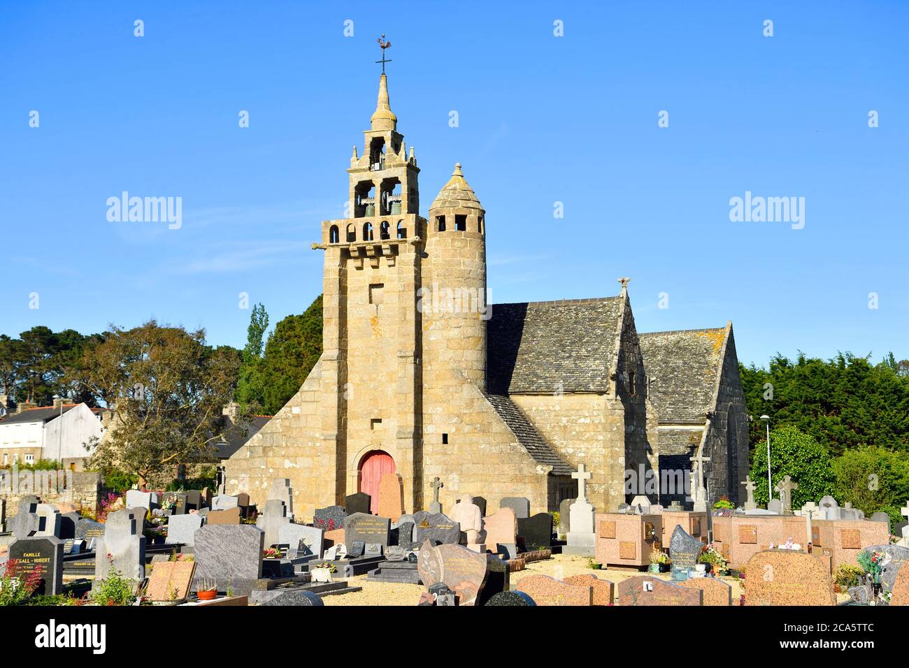 France, Cotes d'Armor, Locquemeau, Locquemeau Parish close Stock Photo