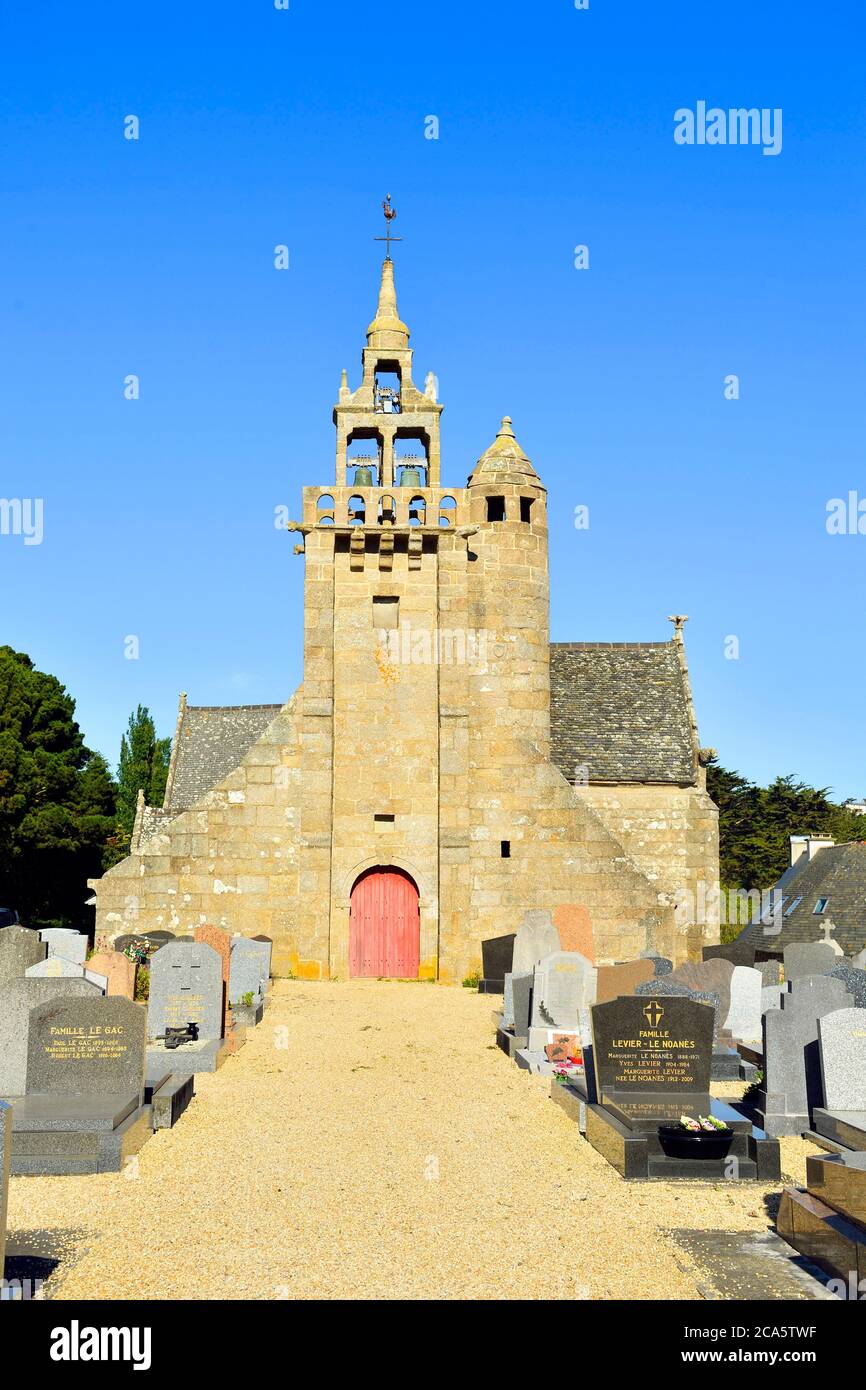 France, Cotes d'Armor, Locquemeau, Locquemeau Parish close Stock Photo