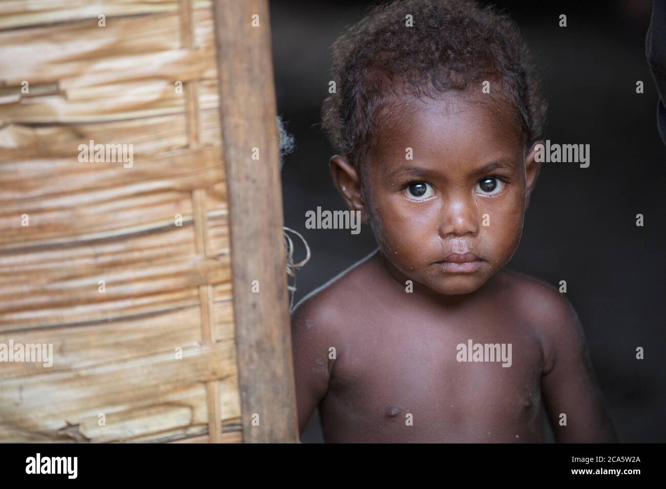 Vanuatu, Temutu province, Santa Cruz Islands, Utupua, village of Ossambua, Solomon Islands, portraits Stock Photo