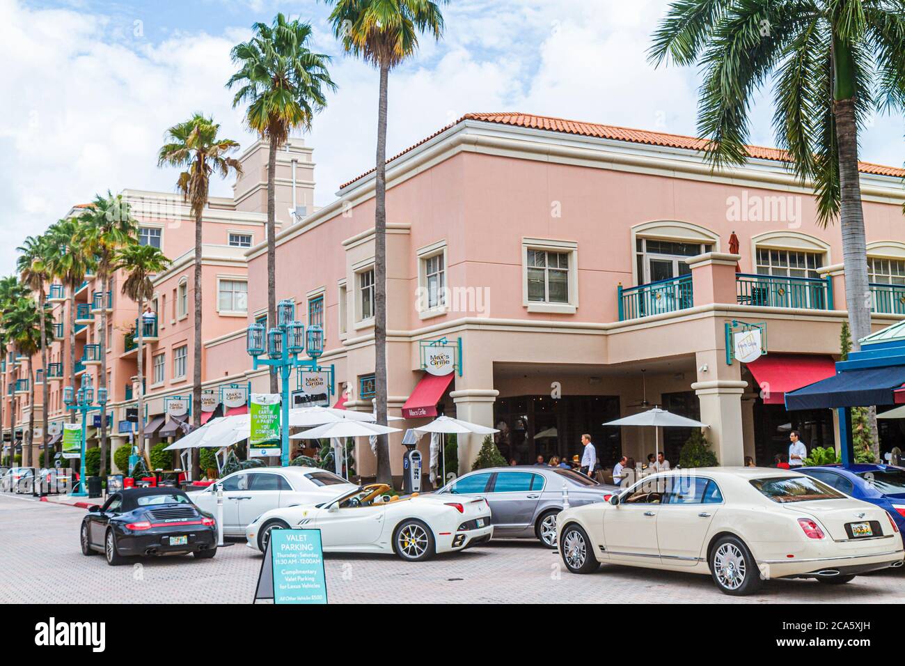 Valet parking ferrari rolls royce bentley maxs grille restaurant hires