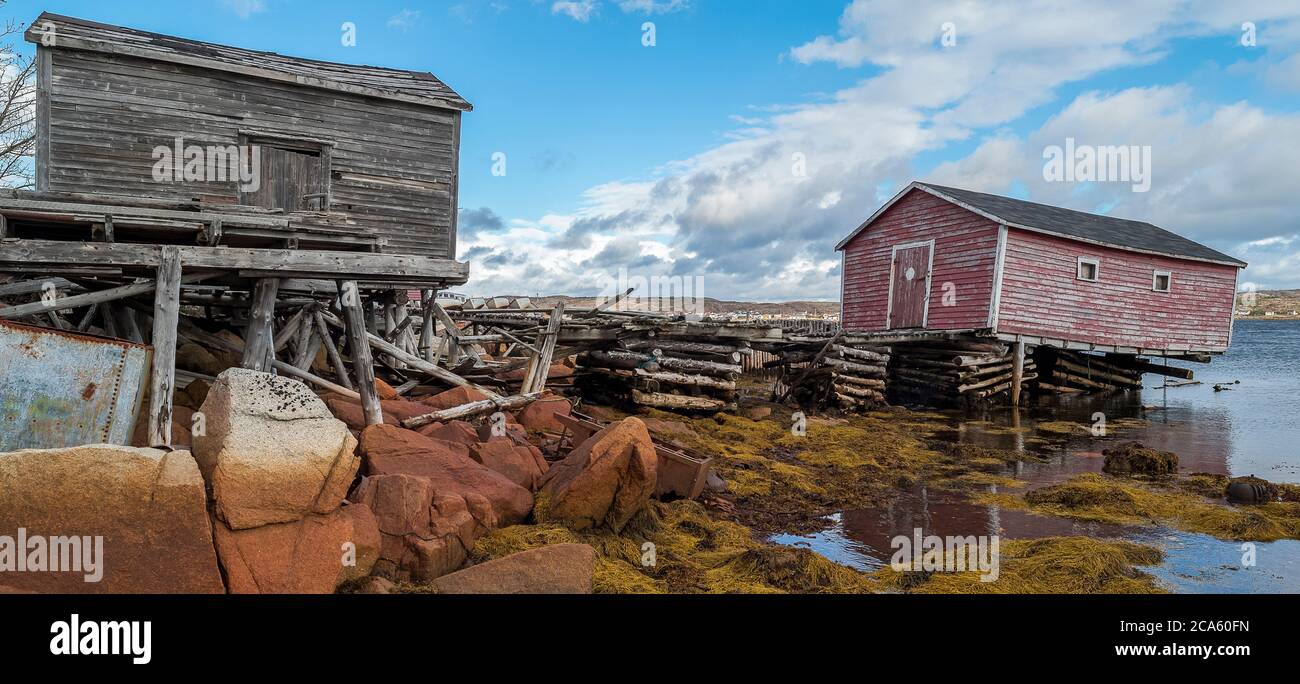 Fishing stage, Joe Batt's Arm, Fogo Island, Newfoundland Island, Canada