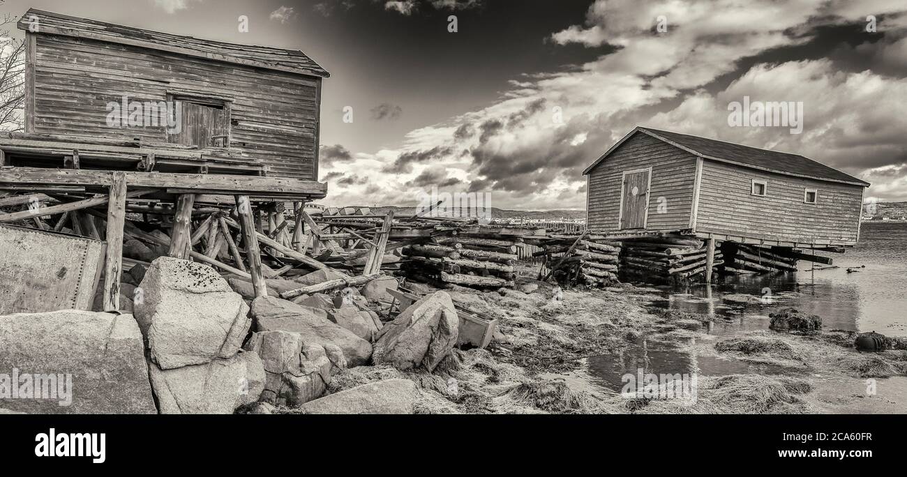 Fishing stage, Joe Batt's Arm, Fogo Island, Newfoundland Island, Canada