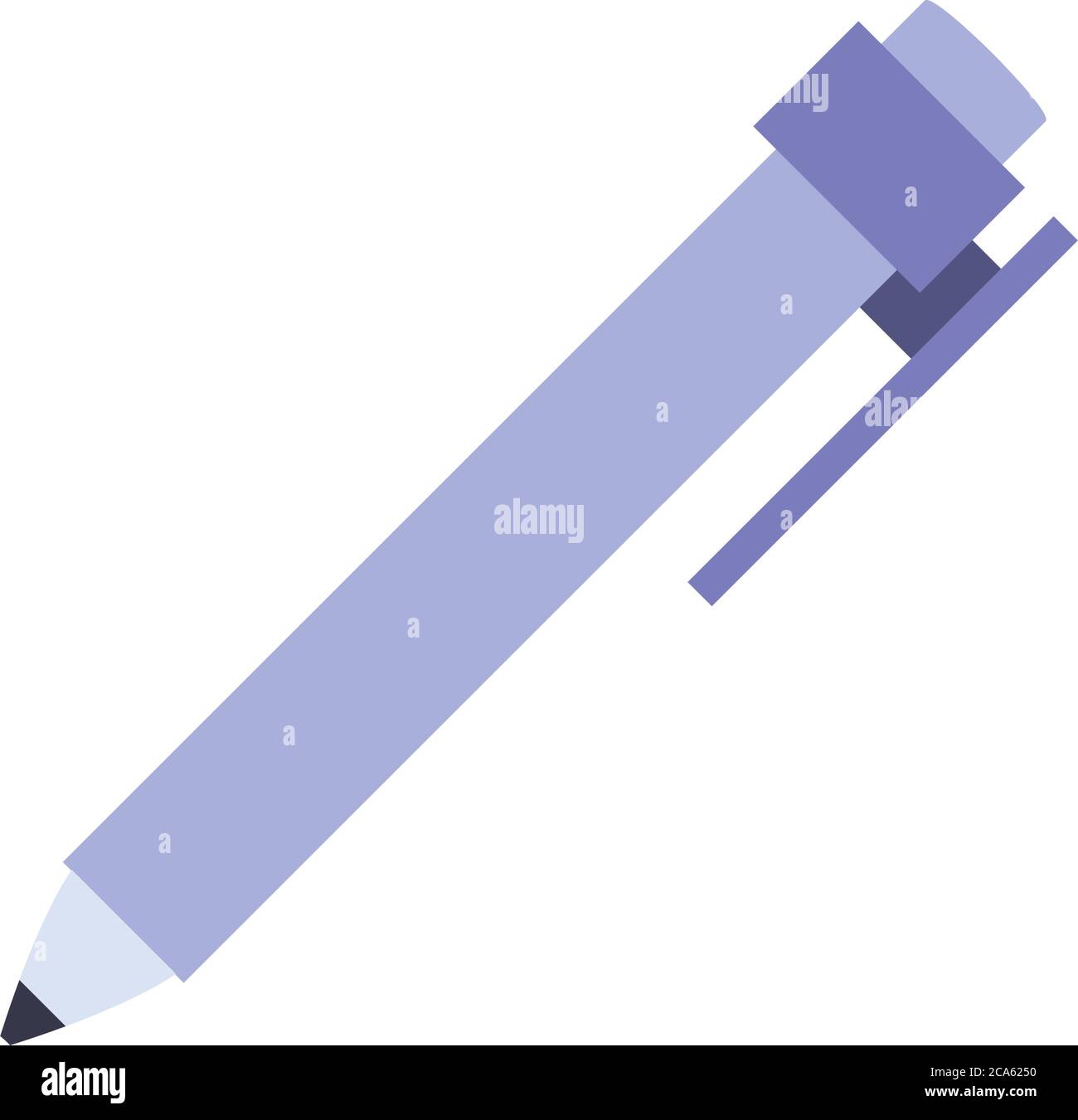 Pen line and fill style icon design, write office object instrument ...