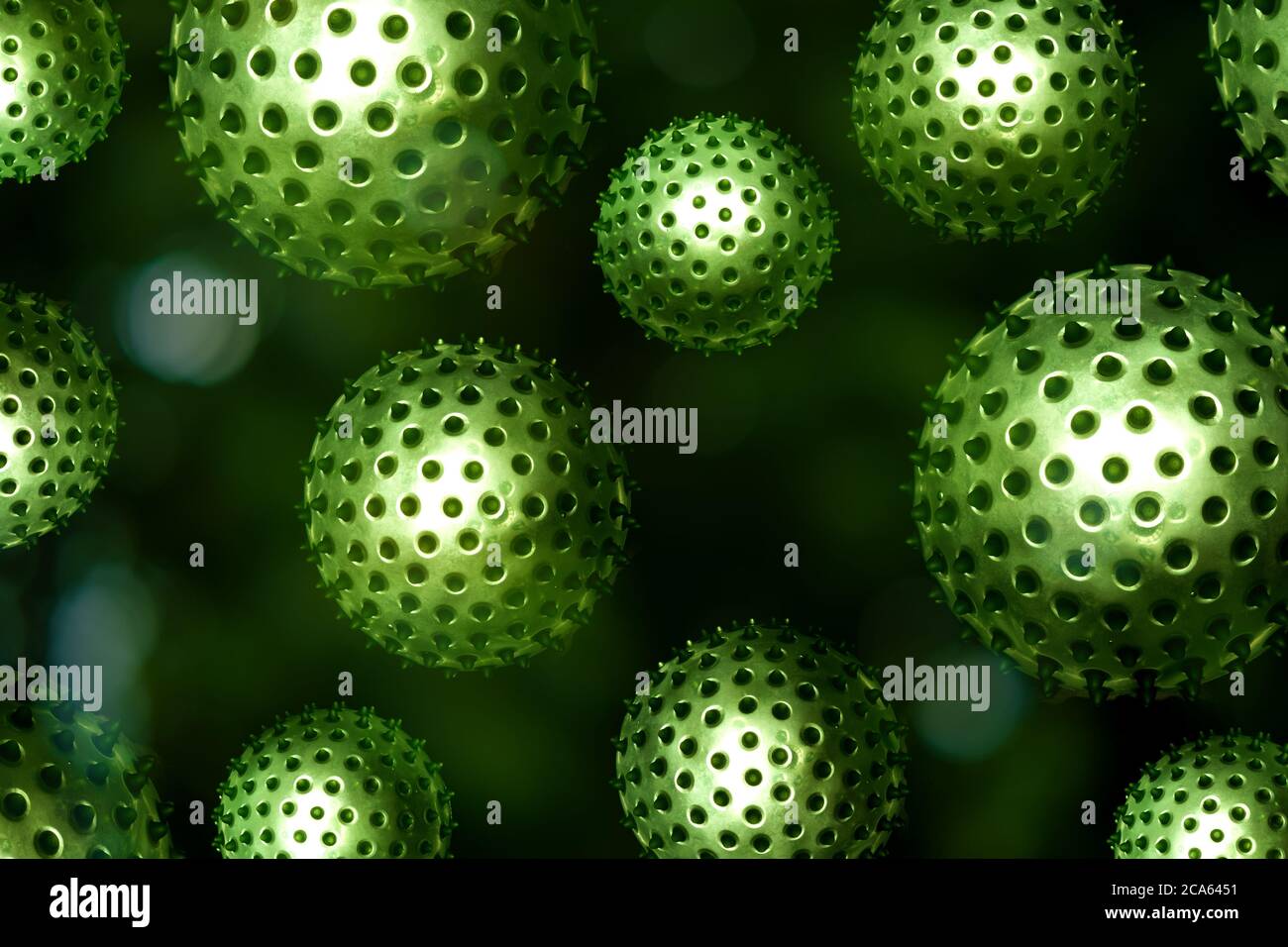 Green single cell chlorella algae microscopic conceptual 3D illustration Stock Photo Alamy