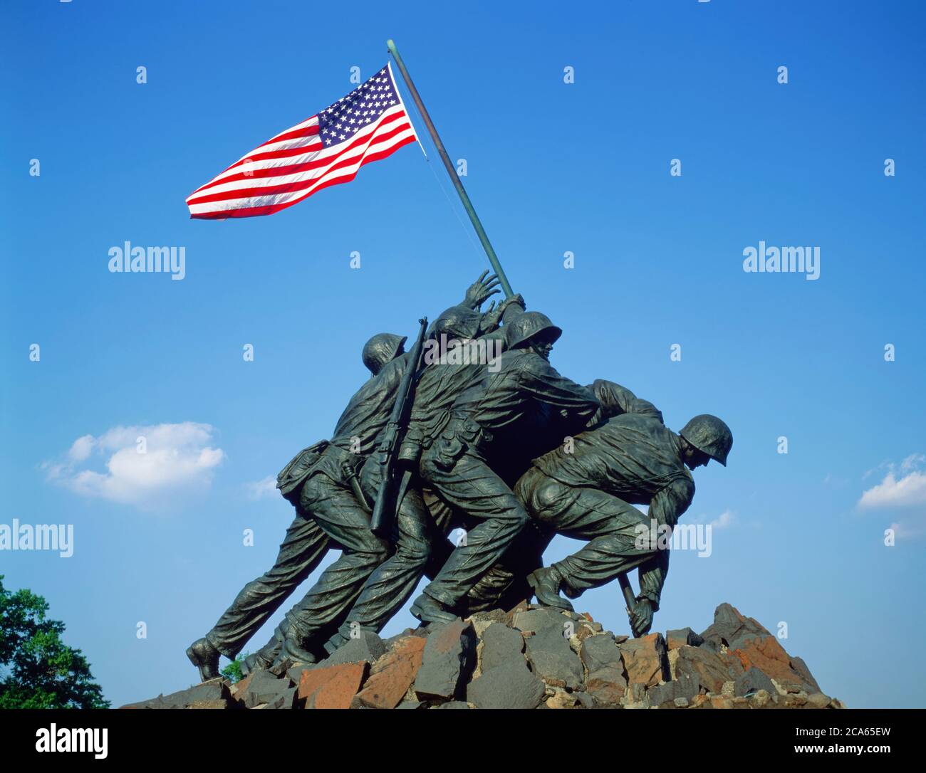 Marine Corps War Memorial, Arlington, Virginia, USA Stock Photo