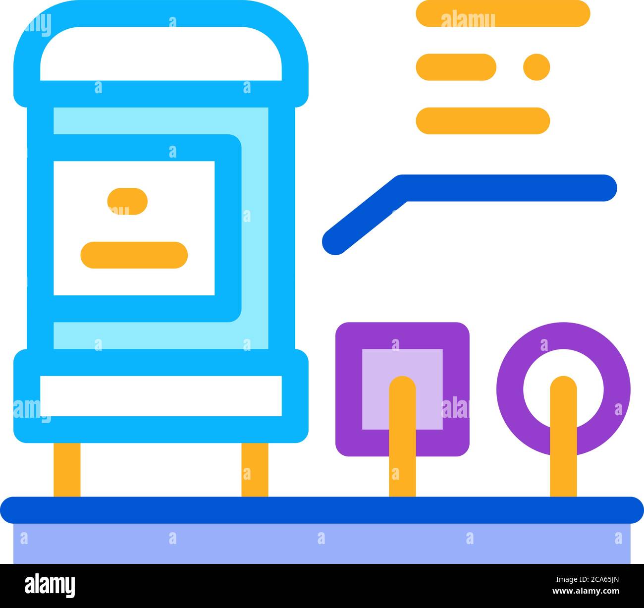radio resistor icon vector outline illustration Stock Vector