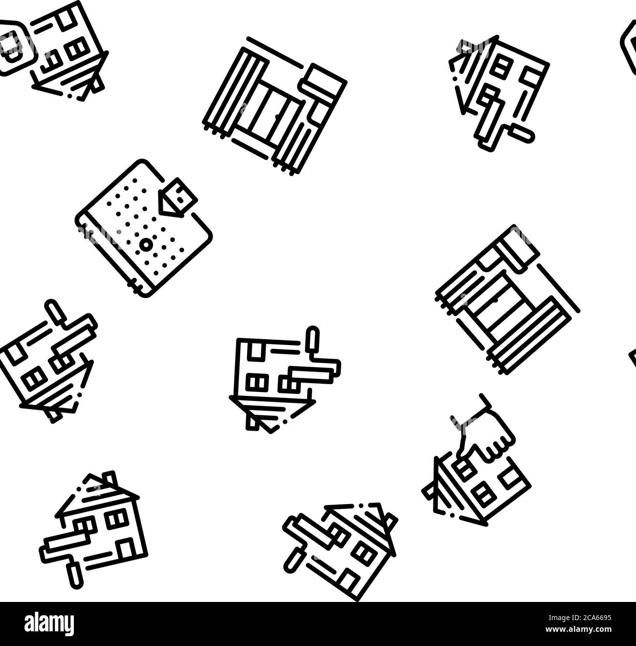 Apartment Building Seamless Pattern Vector Stock Vector Image & Art - Alamy