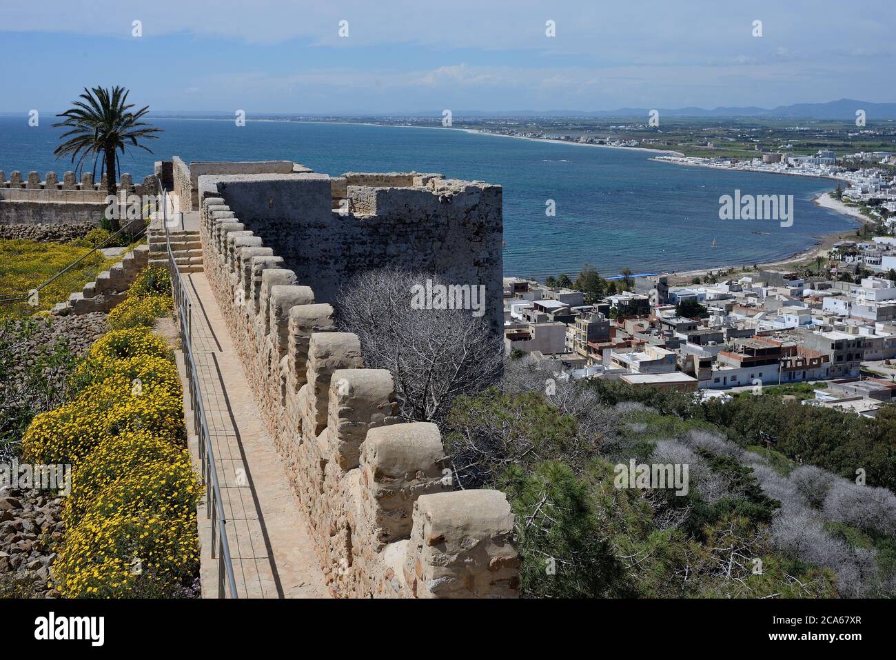 KELIBIA FORT IN TUNISA. PANORAMIC VIEW Stock Photo - Alamy