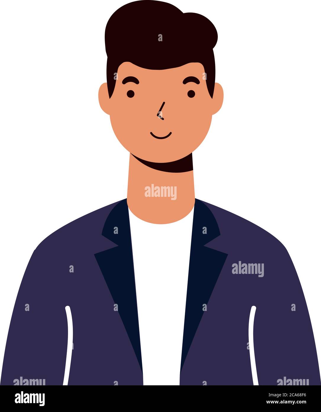 young man casual avatar character vector illustration design Stock ...
