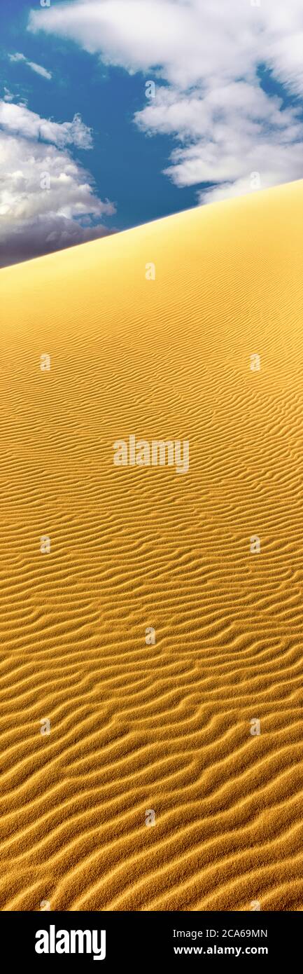 View of sand dunes, Kelso Sand Dunes, Mojave National Preserve, California, USA Stock Photo