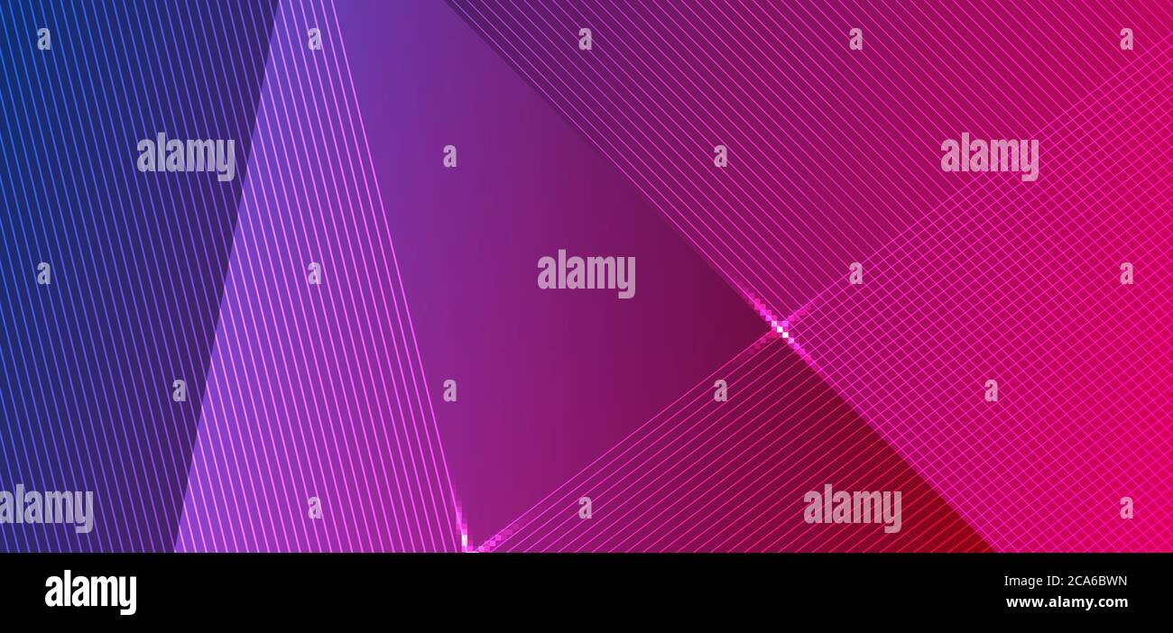 Abstract blue and pink gradient background with diagonal lines. Vector illustration Stock Vector