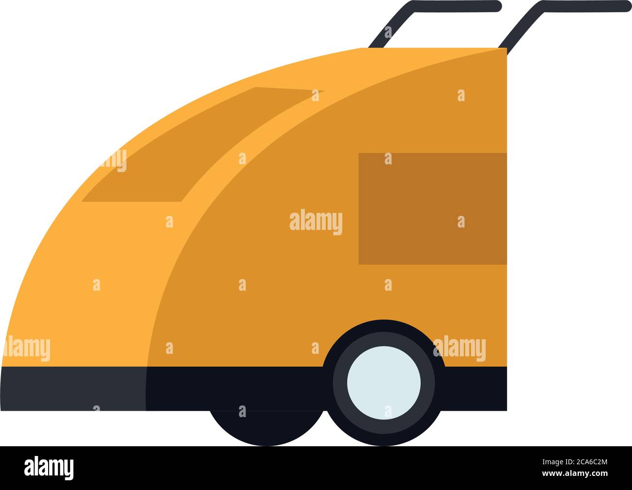 cleaner cart equipment isolated icon vector illustration design Stock ...