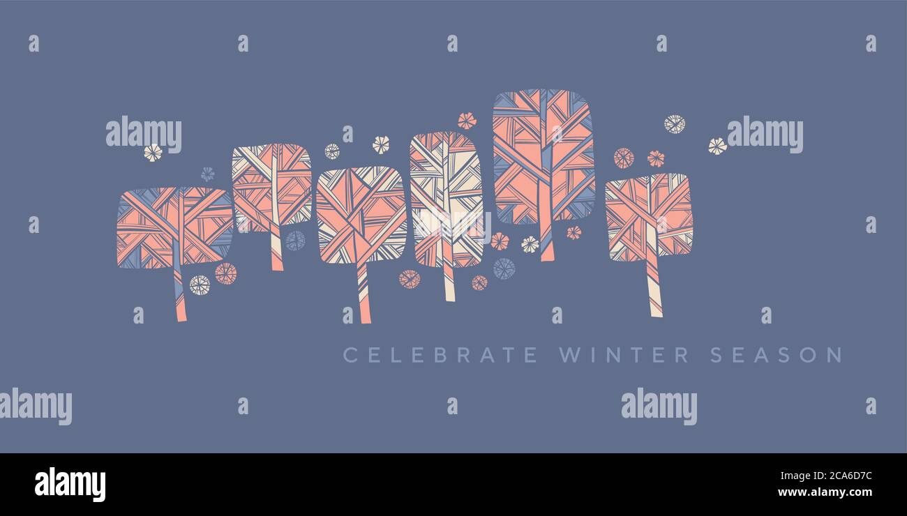 Nordic winter cosy Stock Vector Images - Alamy