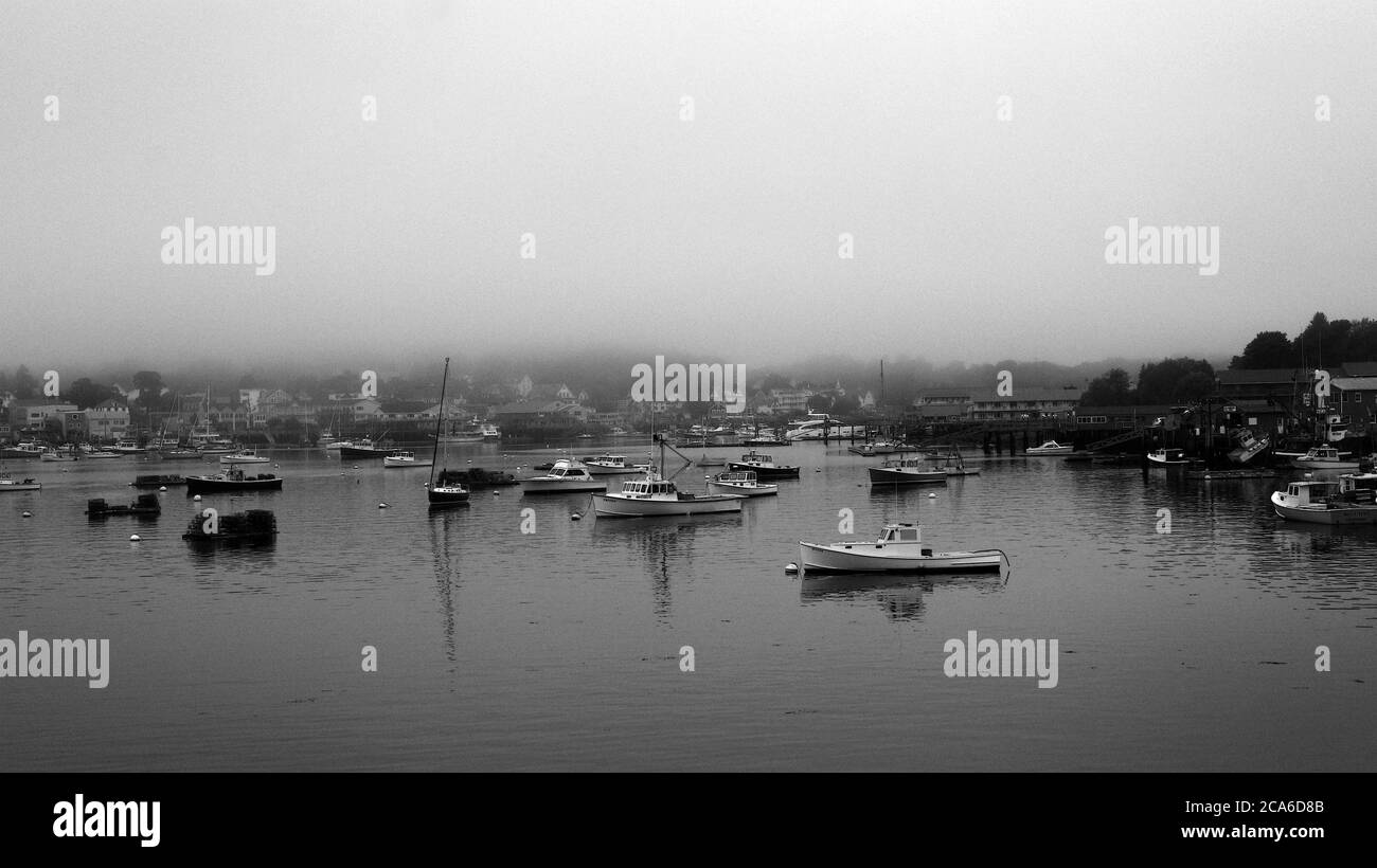 Boothbay harbor maine Black and White Stock Photos & Images Alamy