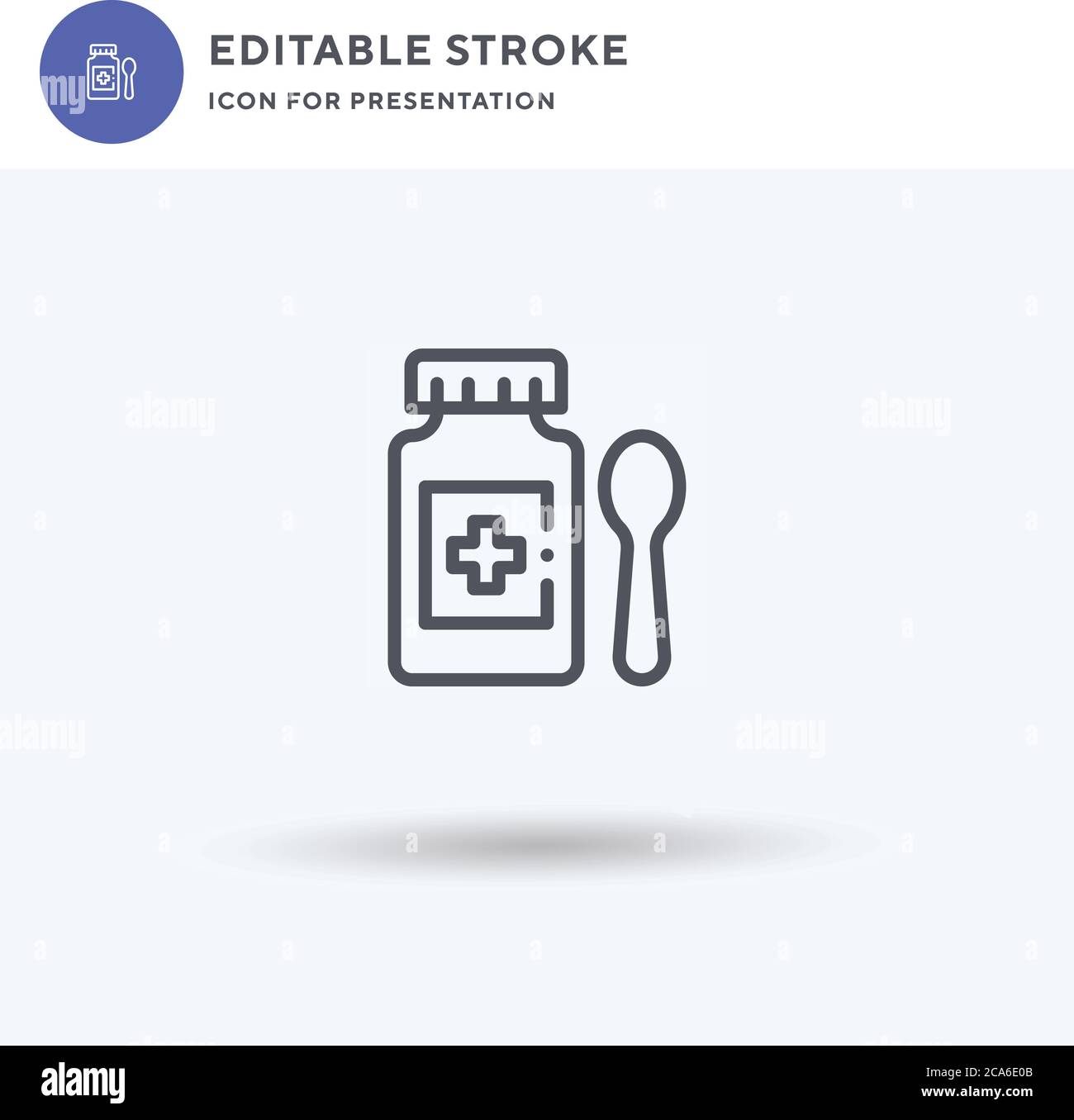 Syrup icon vector, filled flat sign, solid pictogram isolated on white ...