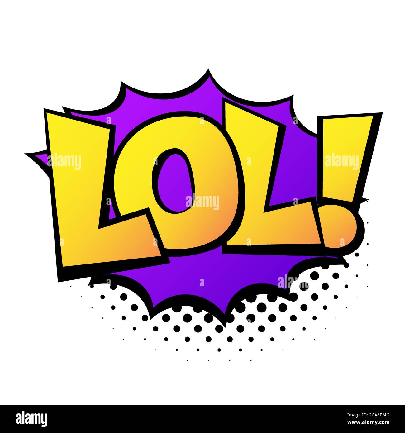 Comic Lettering Lol Comic Speech Bubble With Emotional Text Lol Vector Bright Dynamic Cartoon Illustration In Retro Pop Art Style Isolated On White Stock Vector Image Art Alamy