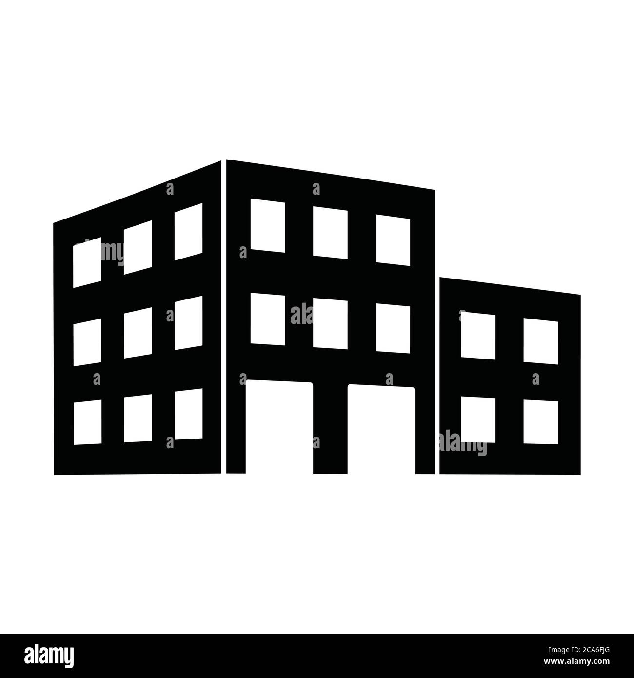 building icon vector Stock Vector Image & Art - Alamy