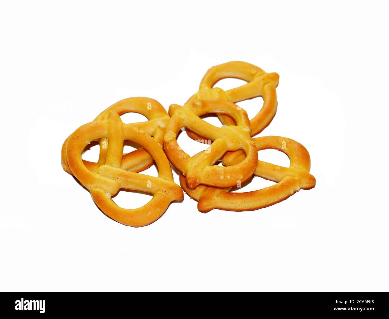 pretzels on a white background Stock Photo Alamy