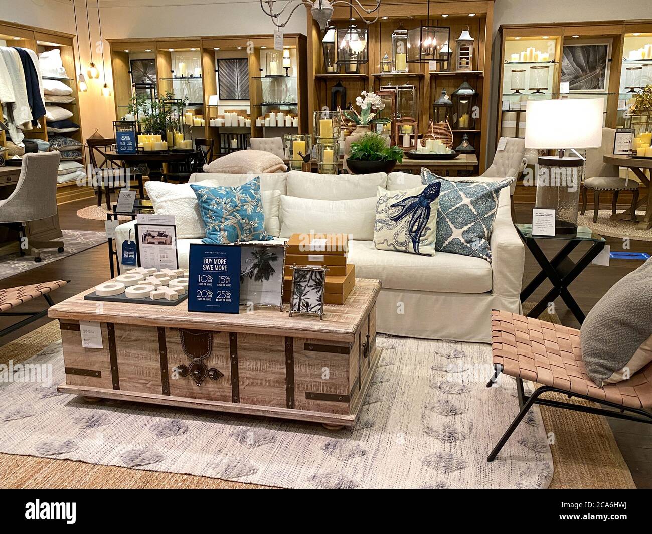 Pottery Barn Home Decor and Accessories Store, NYC Stock Photo - Alamy