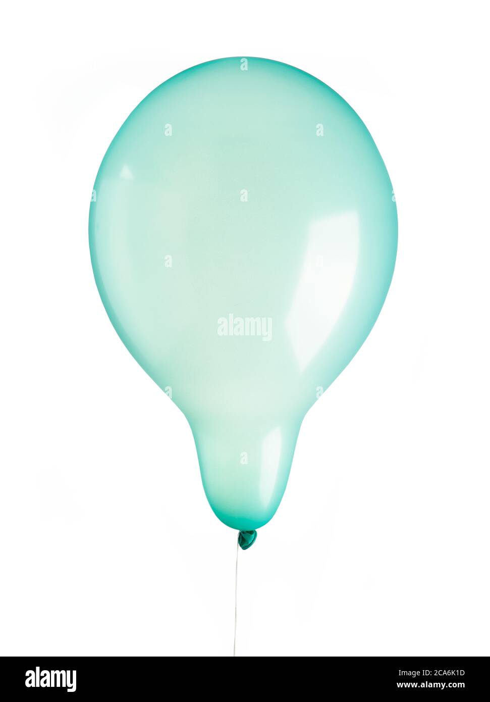 light blue balloon isolated on white background Stock Photo