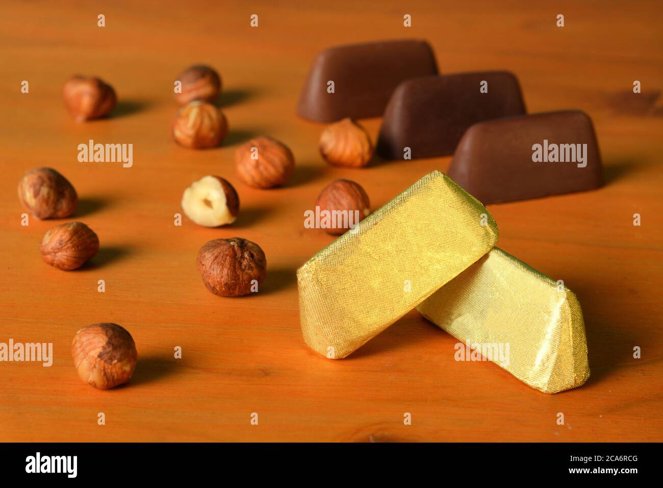 Italian food product, Gianduiotto the traditional Piedmont chocolate ...