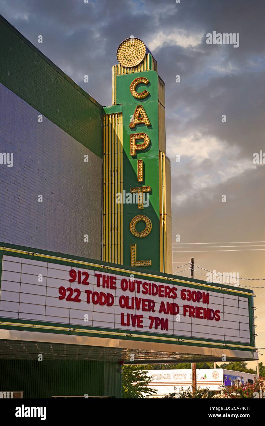 Outside the Capitol Theater on west Main Street in downtown Lebanon