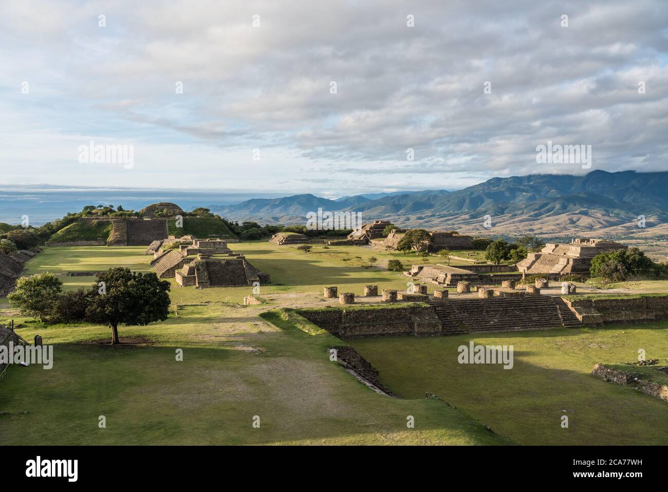 The Sunken Patio and Main Plaza in the preColumbian Zapotec ruins of