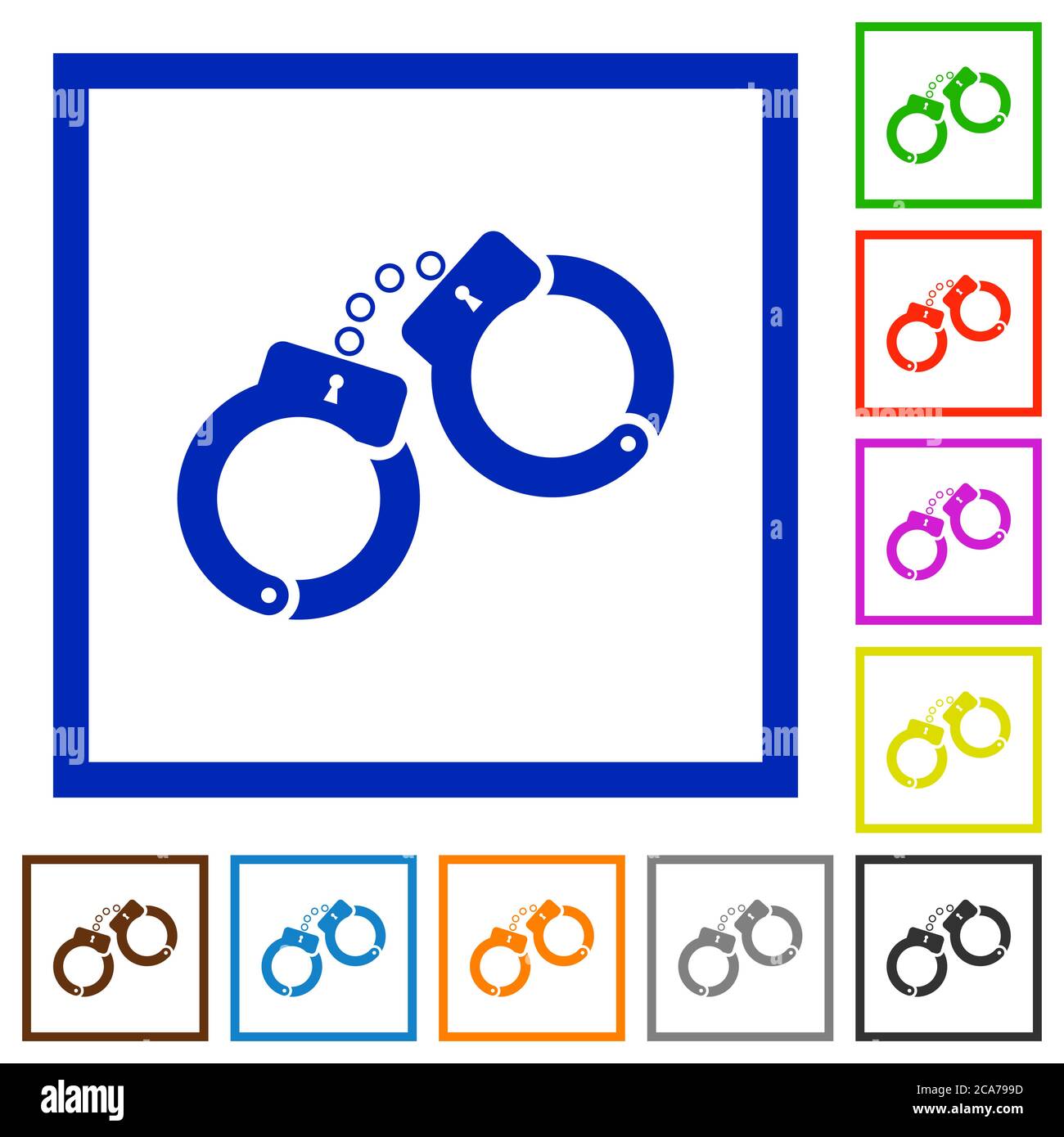 Manacle White Background Stock Vector Images - Alamy