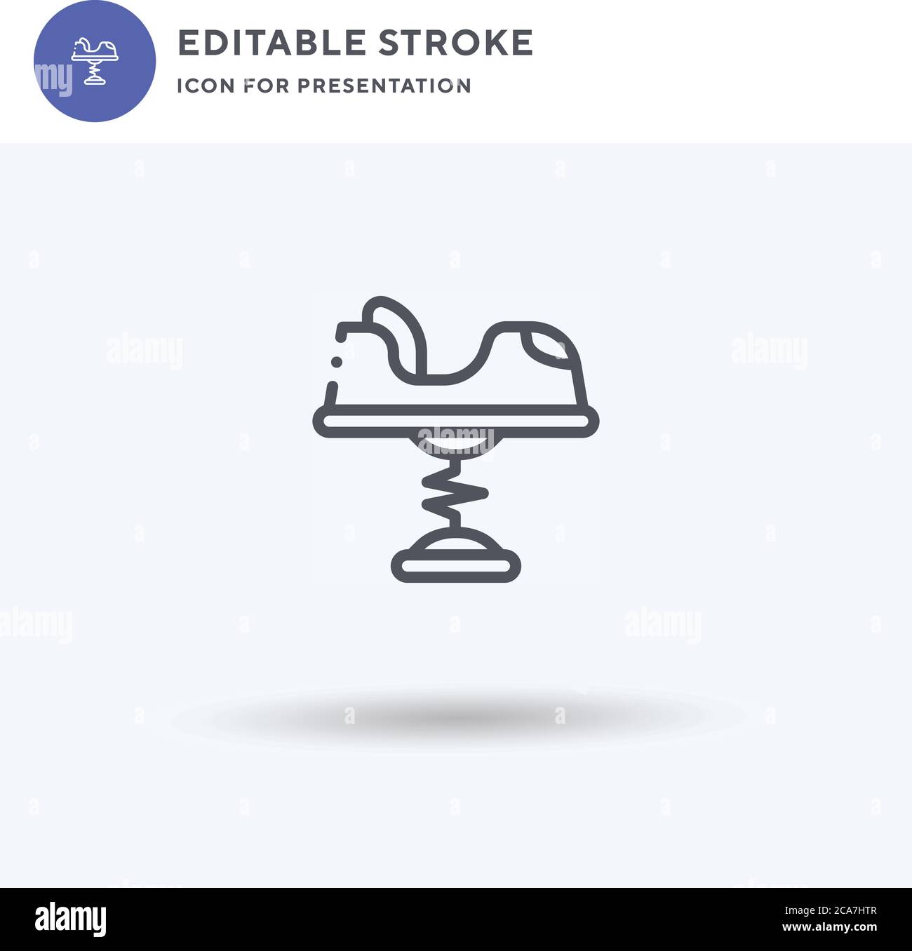 Spring Swing Car icon vector, filled flat sign, solid pictogram ...