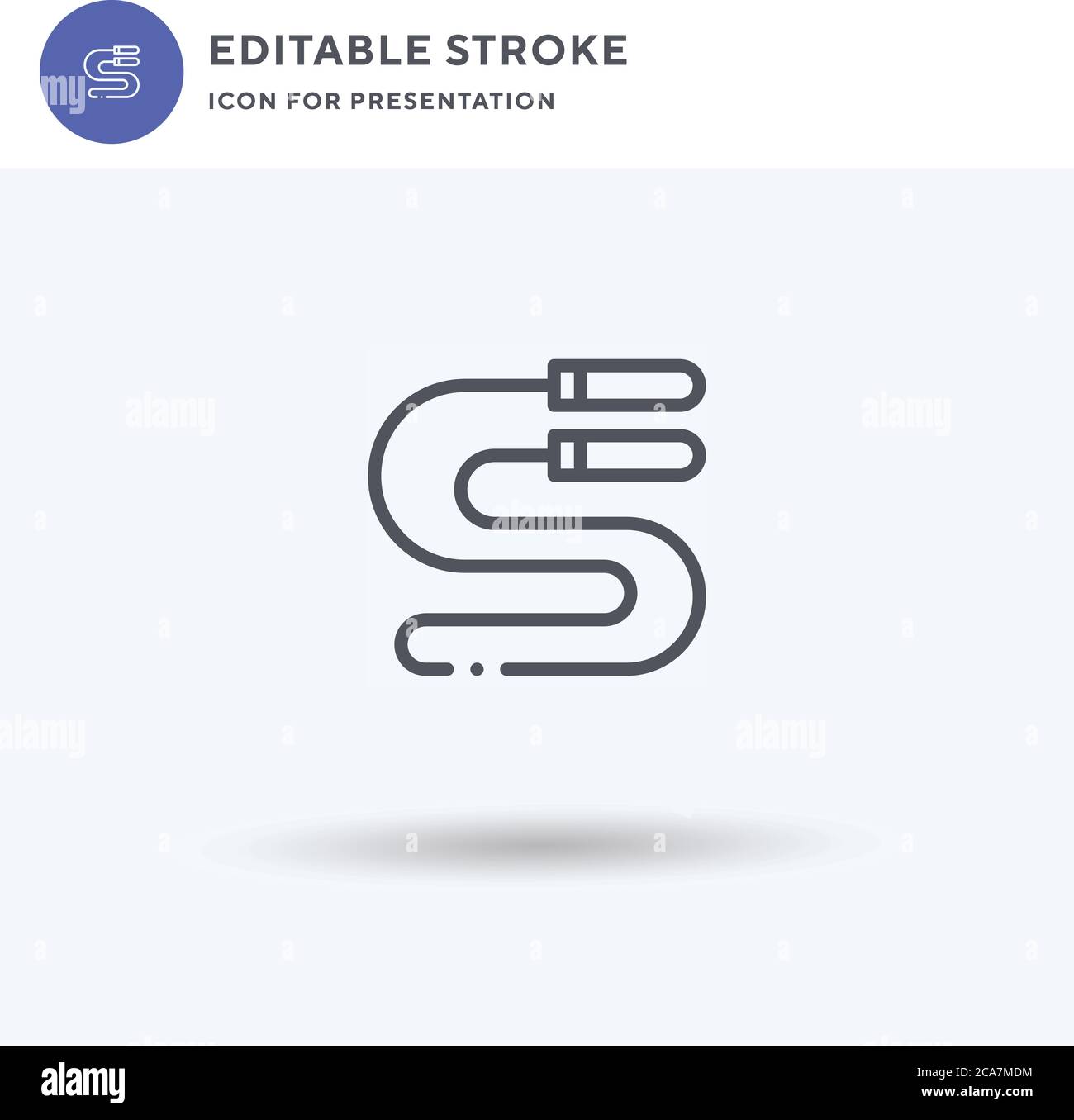 Jump Rope icon vector, filled flat sign, solid pictogram isolated on ...