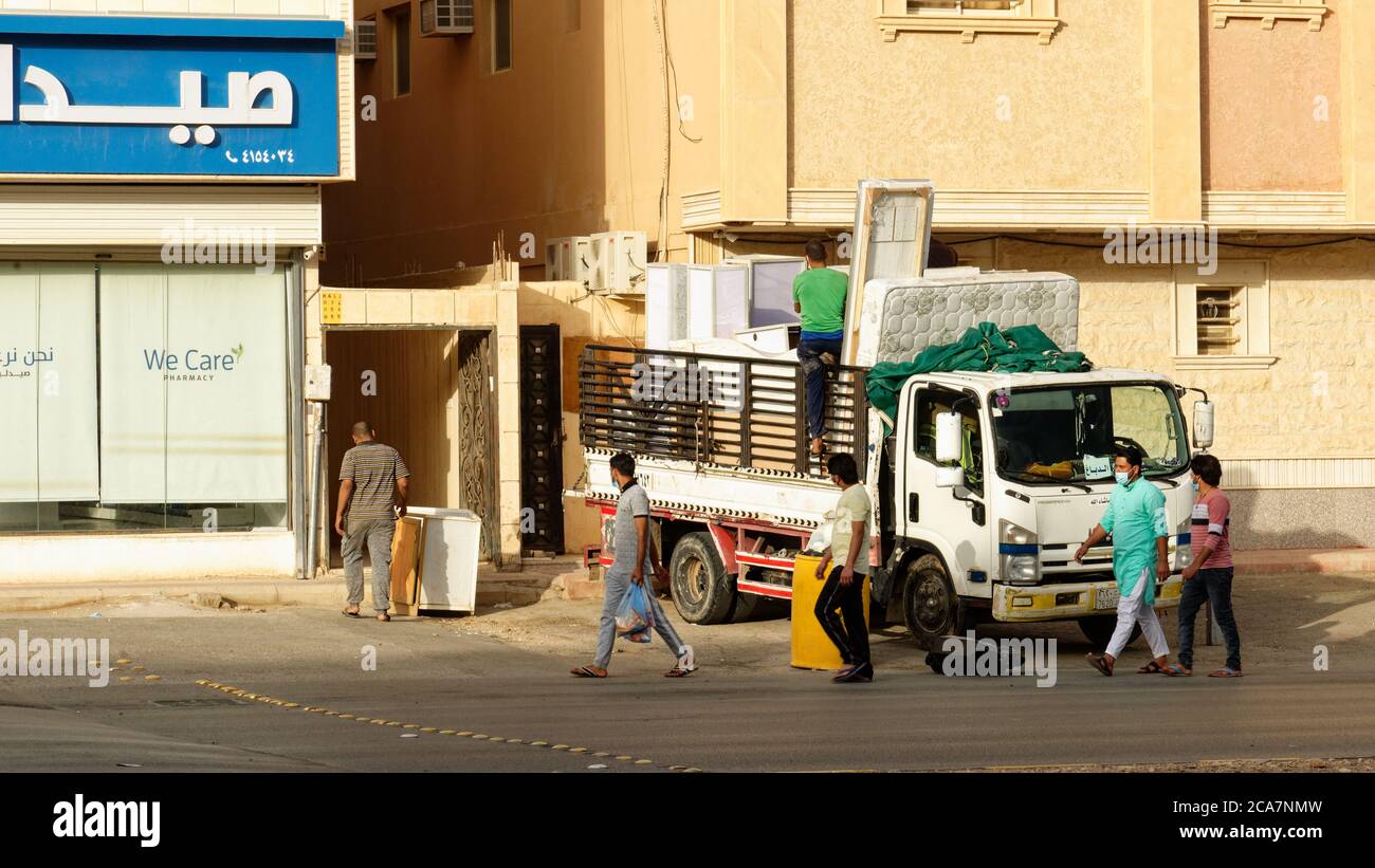 Moving Day in Riyadh Stock Photo