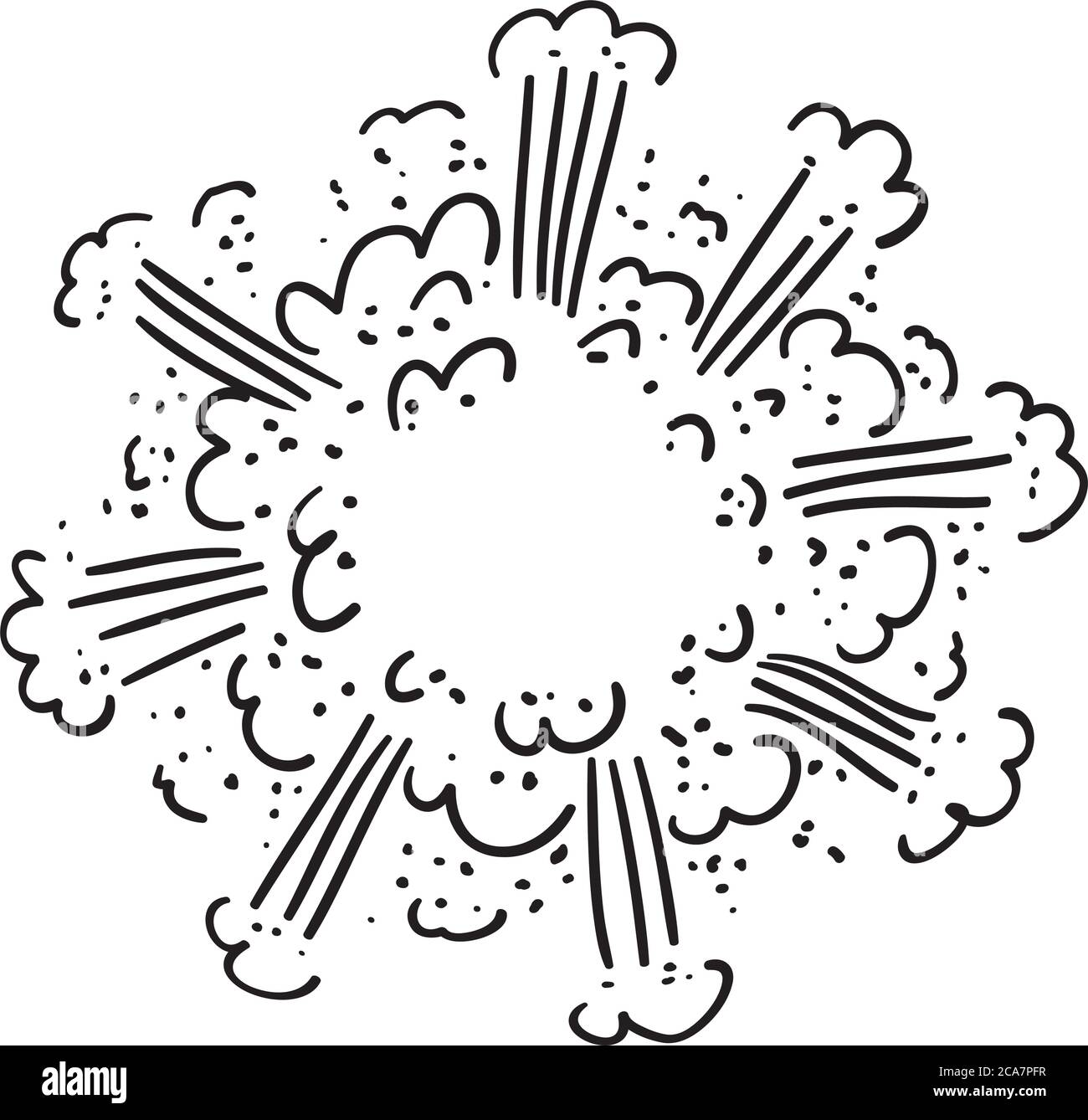 explosion Stock Vector