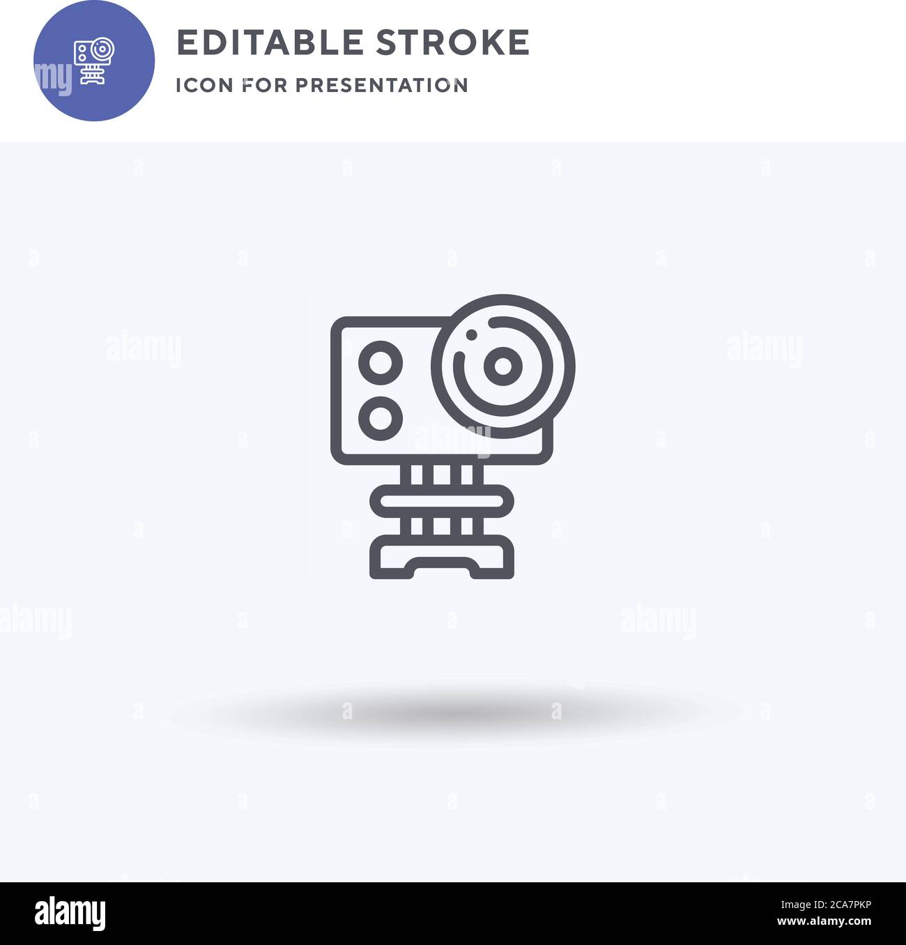 Action Camera icon vector, filled flat sign, solid pictogram isolated ...