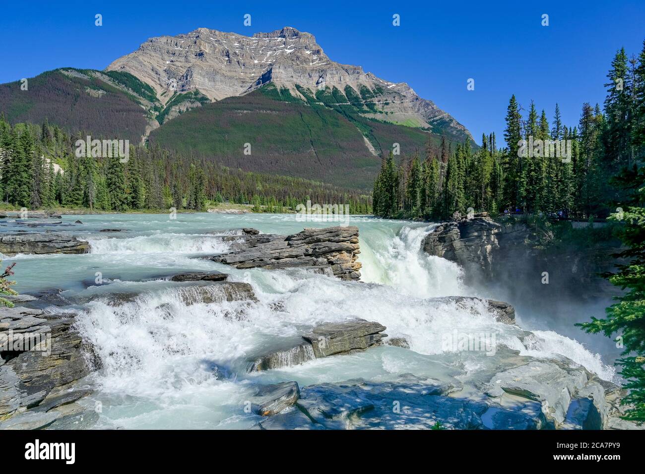 Athabasca Falls, Jasper National Park, Alberta Stock Photo