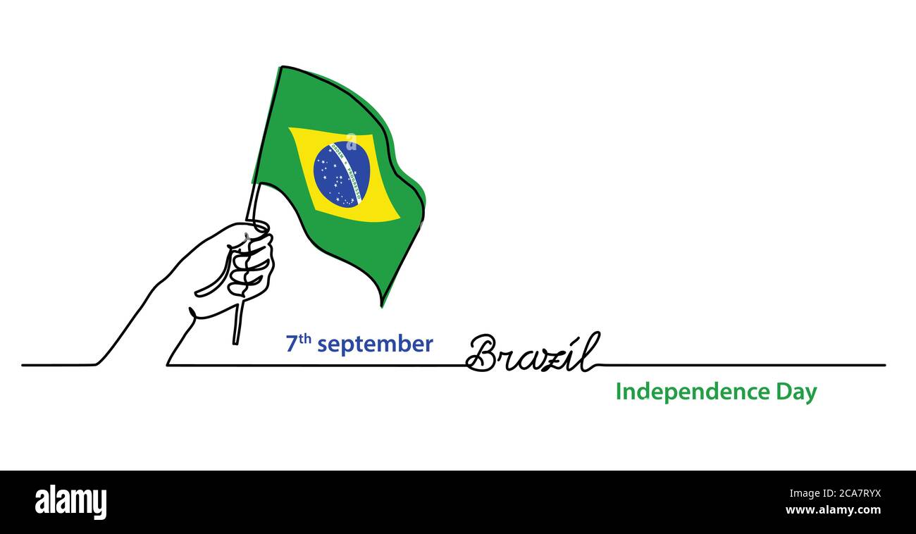 Premium Vector  Logo brazil independence day 07 de setembro in brazil