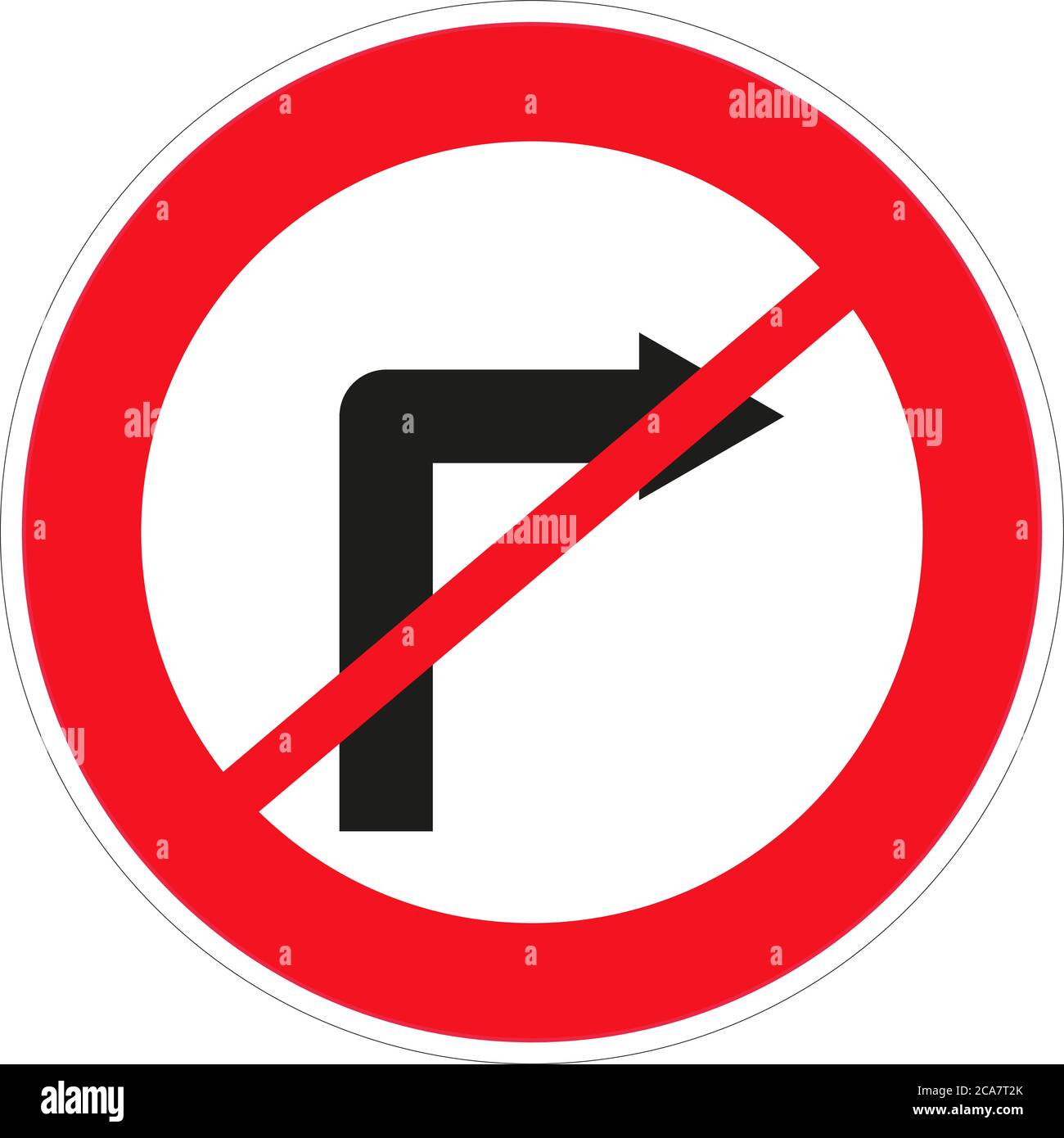 No right turn on red road sign hires stock photography and images Alamy