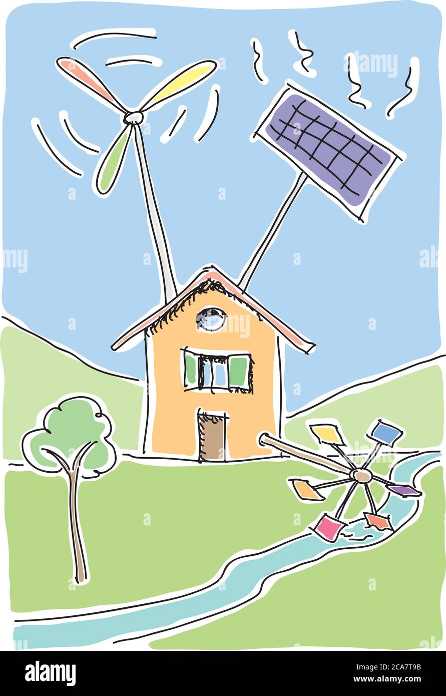 Energy innovation renewable solar Stock Vector Images - Alamy