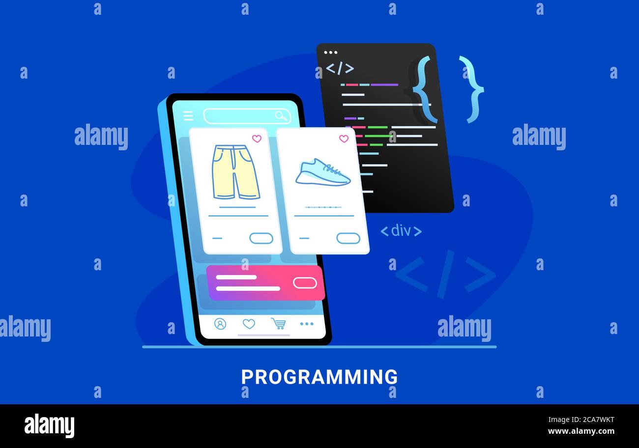 Software display store Stock Vector Images - Alamy