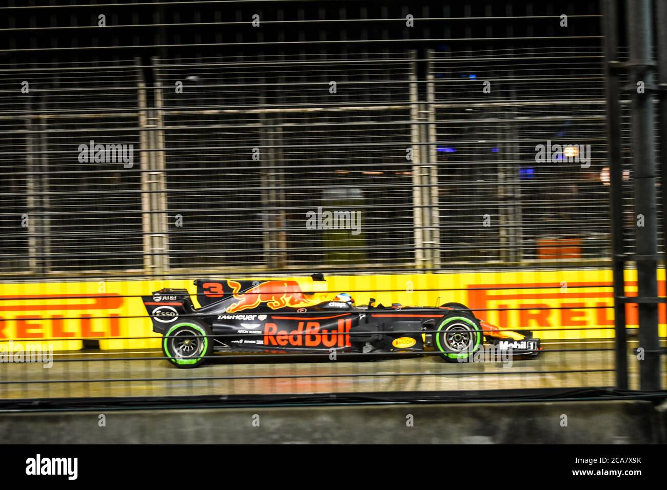 Daniel Ricciardo at the 2017 Singapore F1 Grand Prix Stock Photo