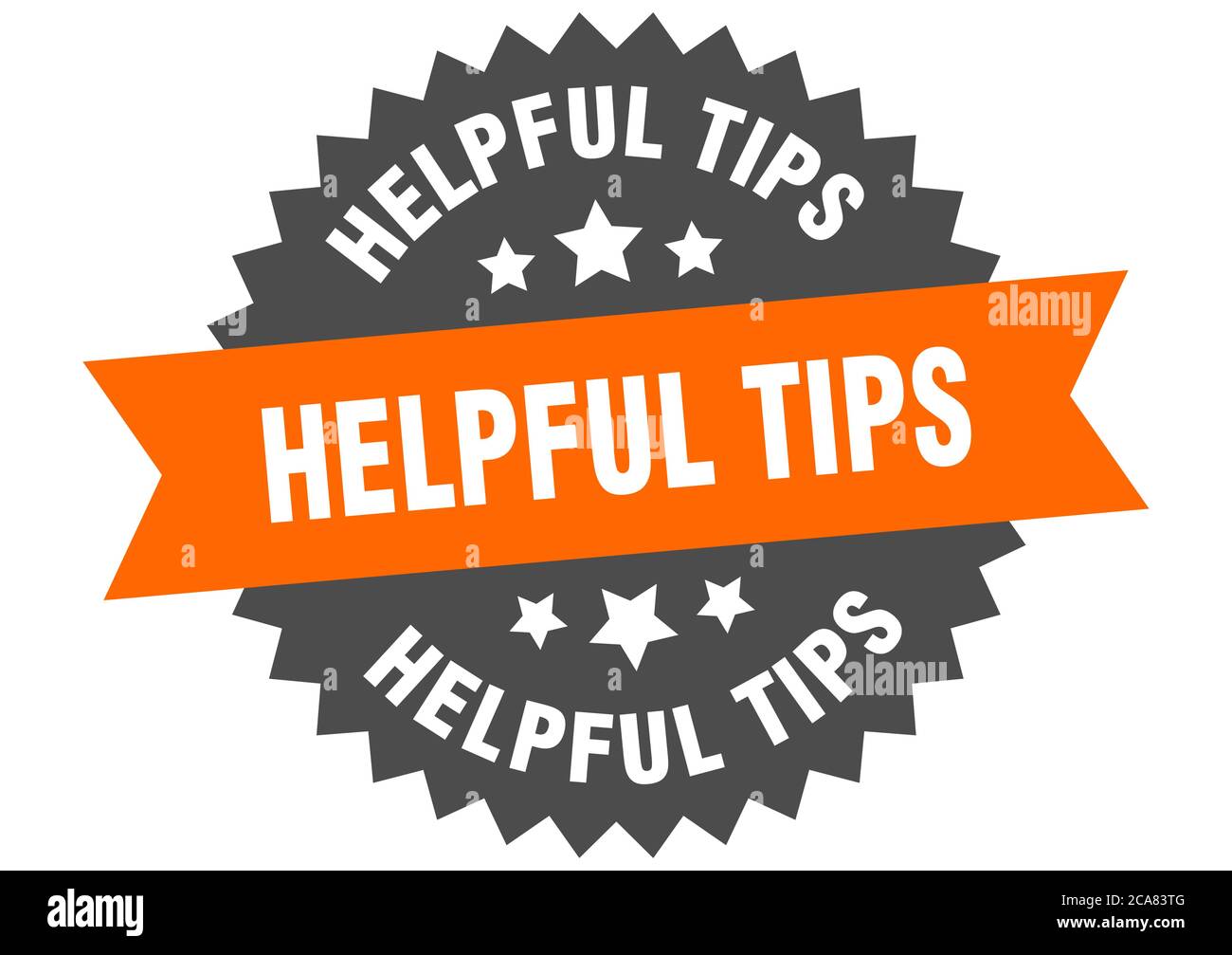 helpful tips round isolated ribbon label. helpful tips sign Stock Vector