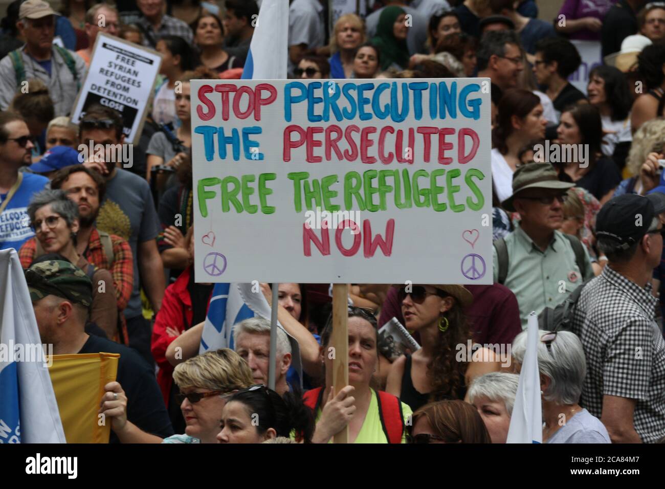 Refugee Rally Refugee rally in Sydney, Australia Stock Photo - Alamy